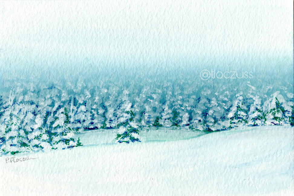 Gouche Landscape, Polish Mountains