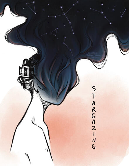Digtial Illustration - Stargazing