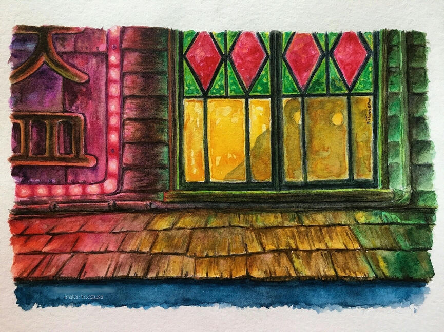 Watercolour Painting - Spirited Away Fanart