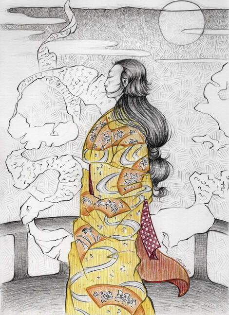 Pencil Drawing - Lunacy